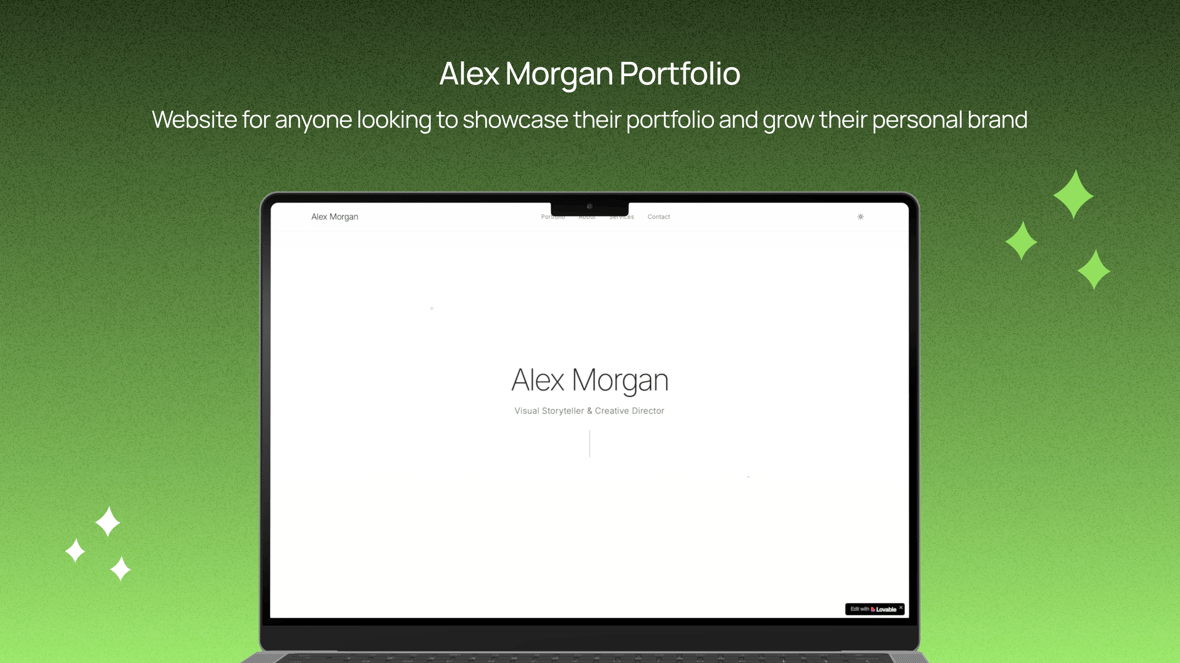 Portfolio site screenshot